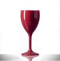 Elite Premium 11oz Red Polycarbonate Wine Glasses	